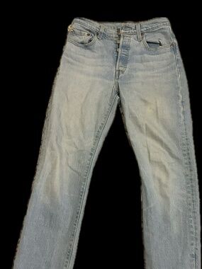 Vintage Light Wash Button-Fly Jeans - Levis W25 L30